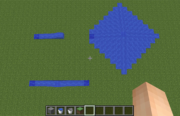 Water Flow in Minecraft