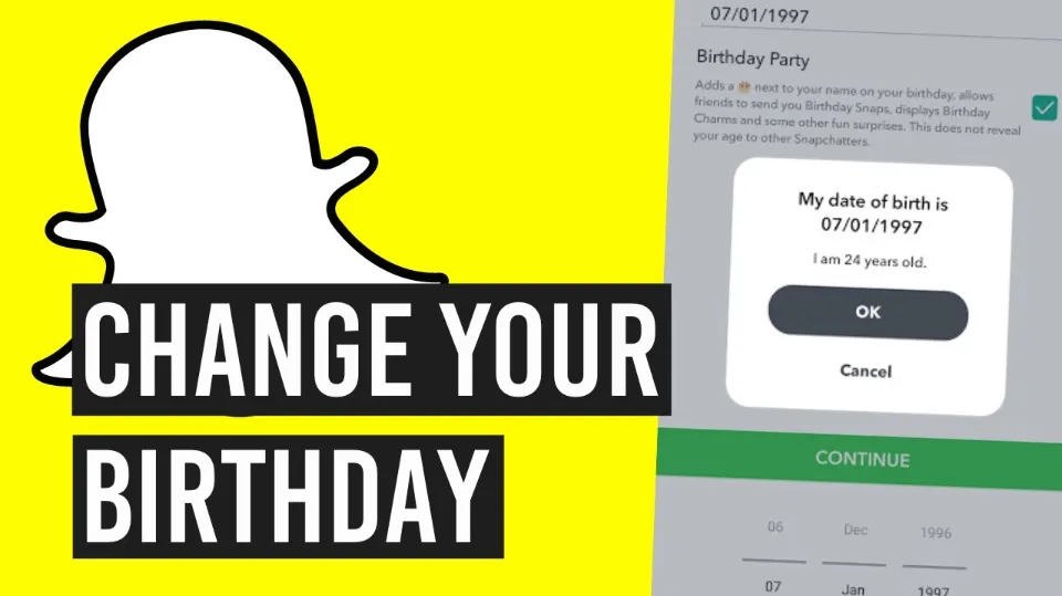 Change Your Birthday on Snapchat