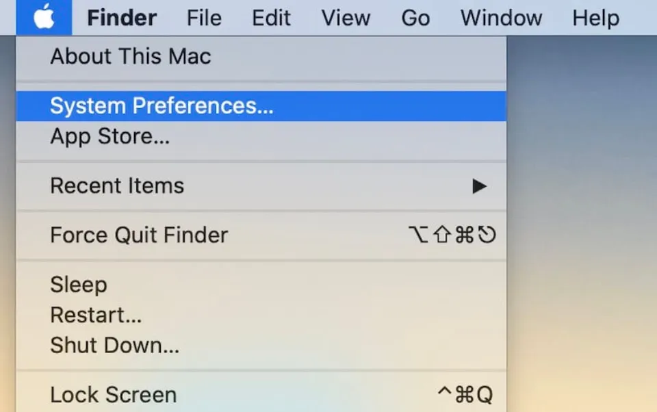 Open System Preferences