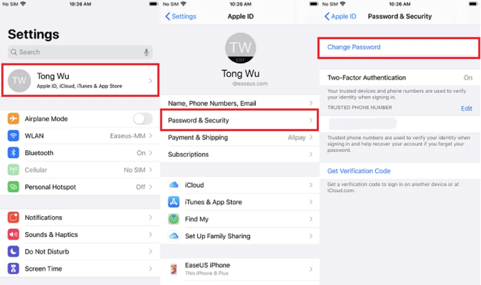 Reset Apple ID Password