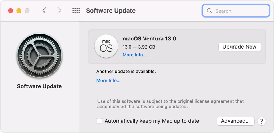 Update MacOS