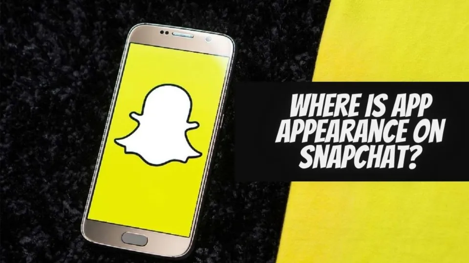 Where is App Appearance on Snapchat