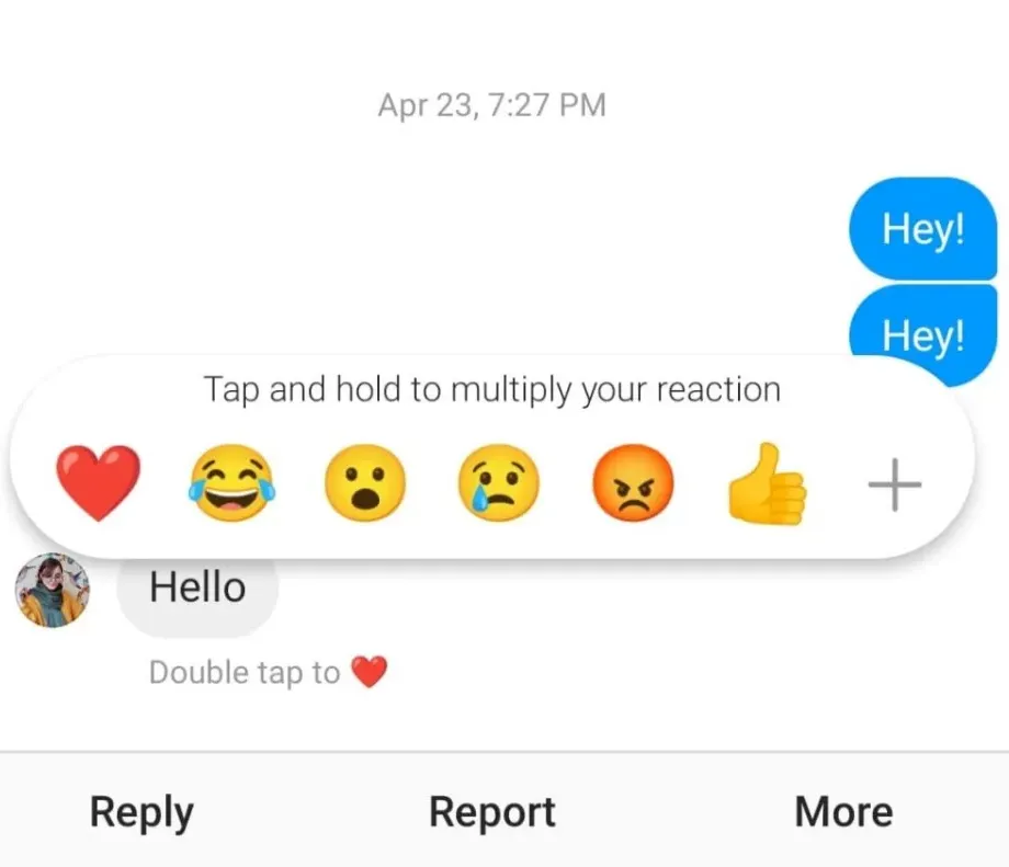 Bring Up Emoji Reactions