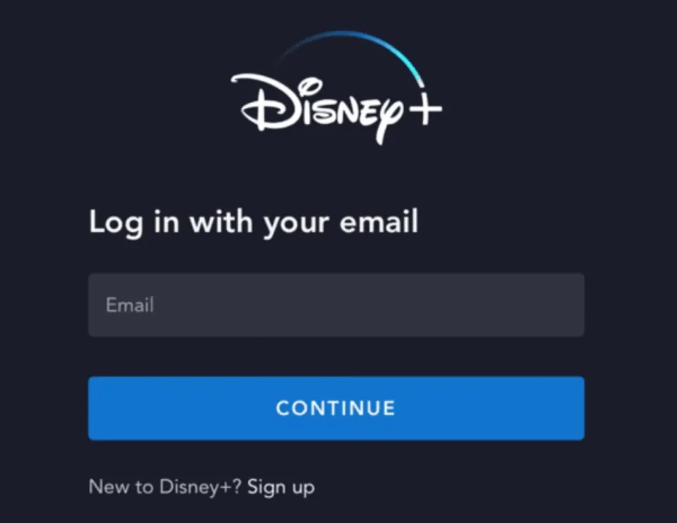 Re-login to Disney+ Account