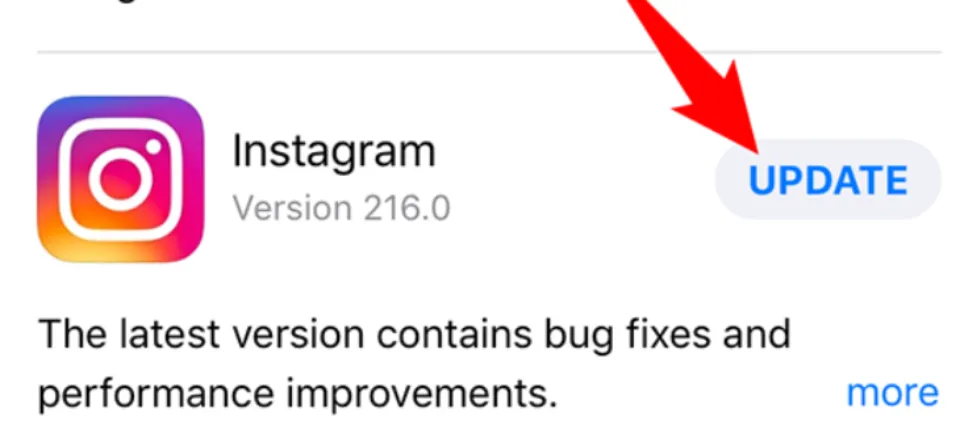 Update Your Instagram App