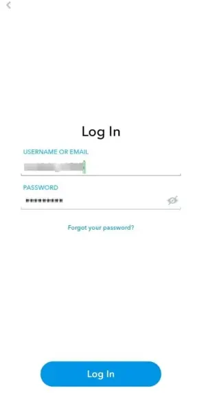  log into your account