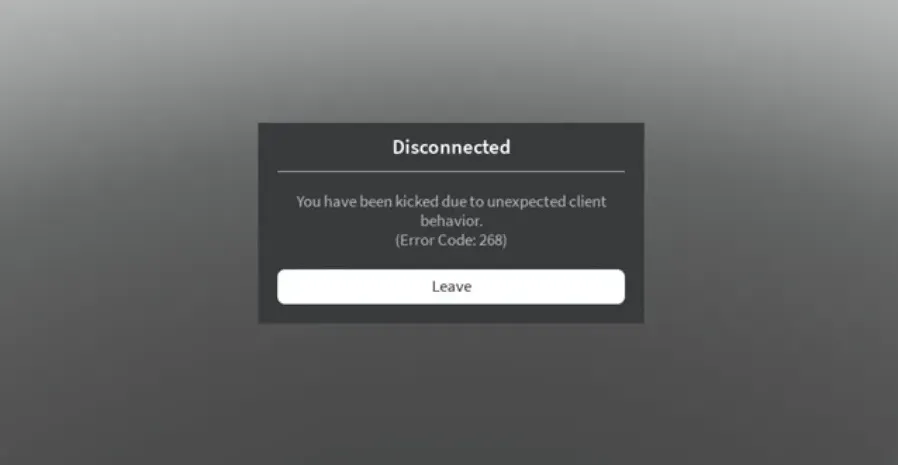How to Fix Error Code 268 Roblox