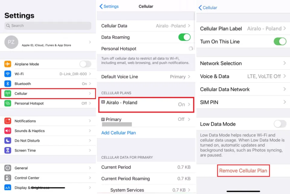 How to Remove eSIM from iPhone