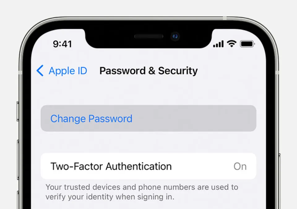 reset your iCloud password