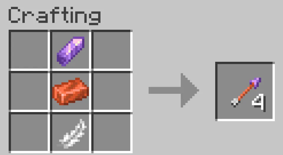 How to Make Arrows on Minecraft